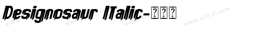 Designosaur Italic字体转换